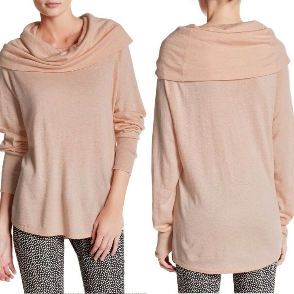 Joie Westley Nylon wool cashmere blend long sleeve cowl neck super soft size S.